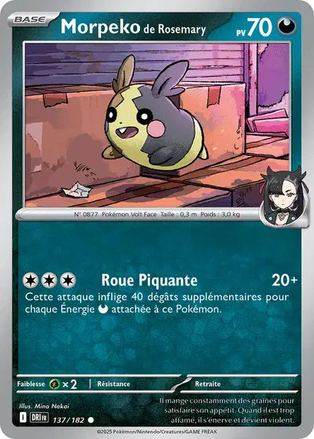 Morpeko de Rosemary 137/182 – Reverse – Série Rivalités Destinées – Mint