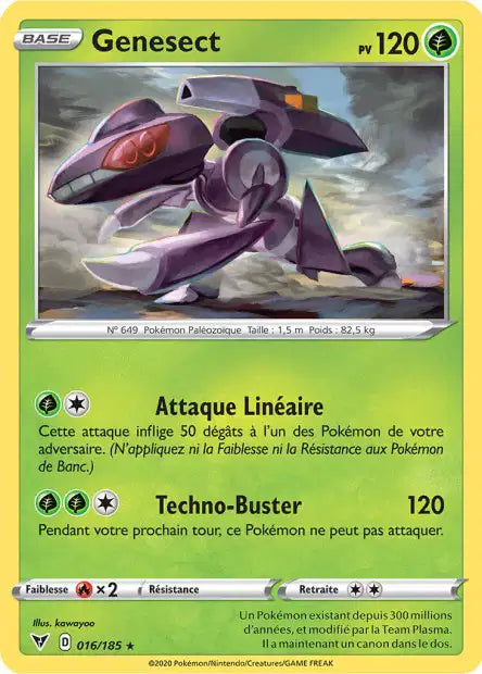 Genesect 16/185 – Reverse – Série Voltage Éclatant – Mint