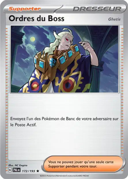 Ordres du Boss (Ghetis) 172/193 – Série Évolutions à Paldea – Mint