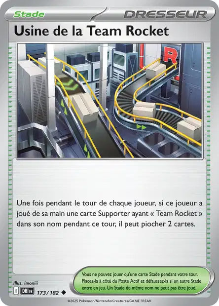 Usine de la Team Rocket 173/182 – Reverse – Série Rivalités Destinées – Mint
