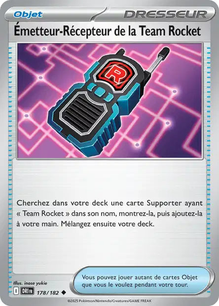 Émetteur-Récepteur de la Team Rocket 178/182 – Reverse – Série Rivalités Destinées – Mint