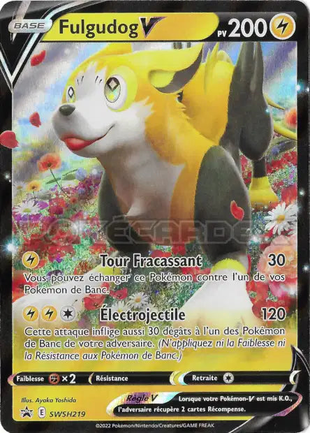 Fulgudog-V – Carte Jumbo Promo SWSH219 – État Mint