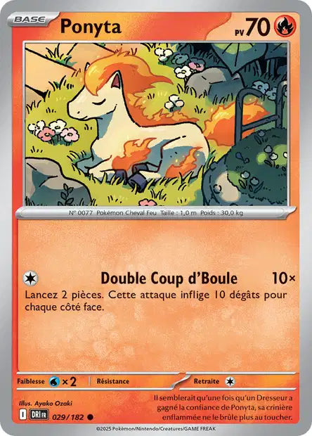 Ponyta 29/182 – Reverse – Série Rivalités Destinées – Mint