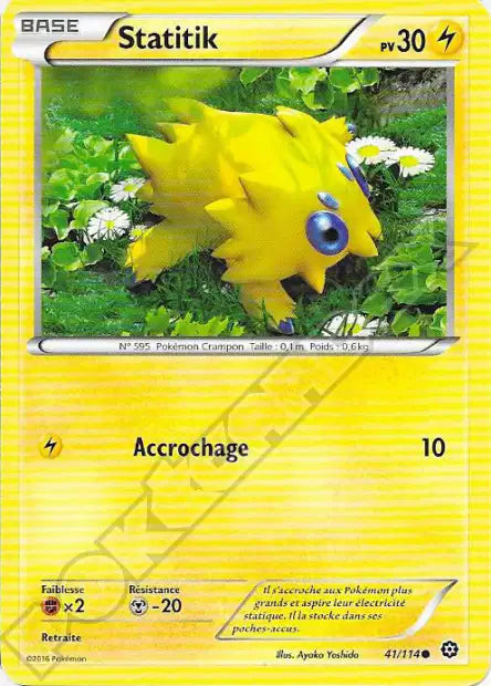 Carte Pokémon Statitik 41/114 – Reverse Holo – Série Offensive Vapeur (État Mint)