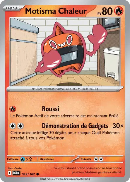 Motisma Chaleur 43/182 – Reverse – Série Rivalités Destinées – Mint