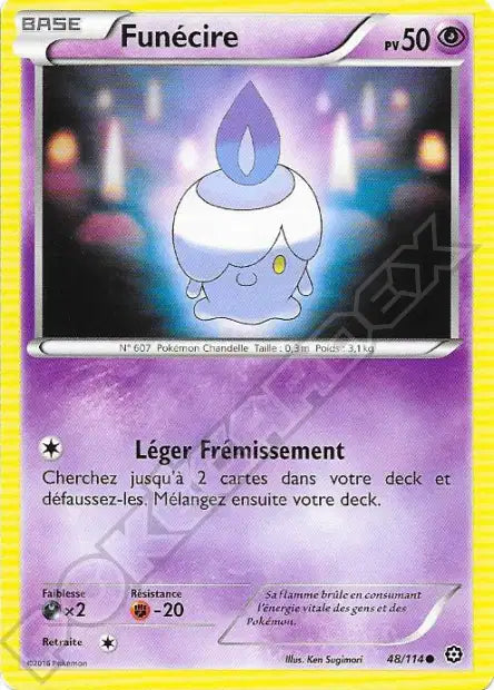 Carte Pokémon Funécire 48/114 – Reverse Holo – Série Offensive Vapeur (État Mint)