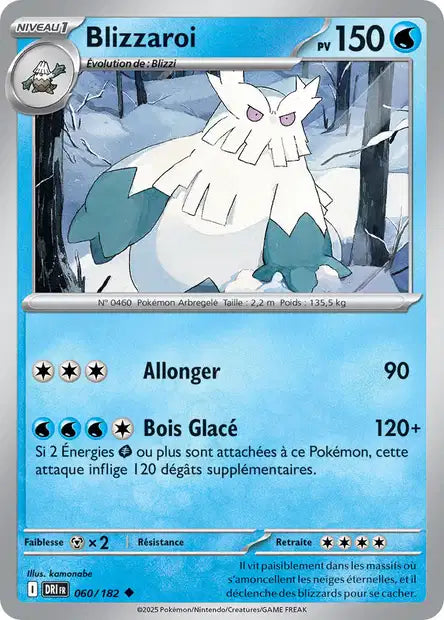 Blizzaroi 60/182 – Reverse – Série Rivalités Destinées – Mint
