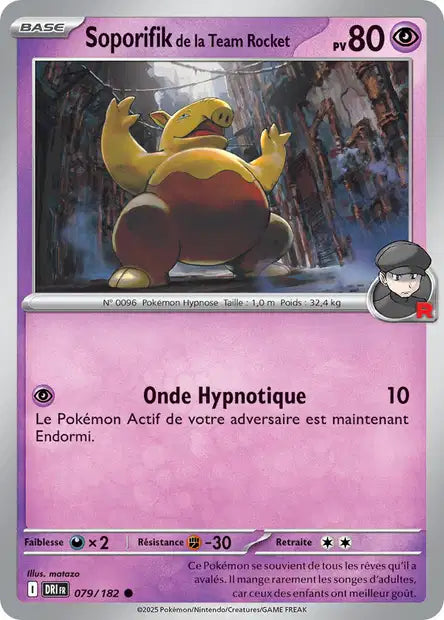Soporifik de la Team Rocket 79/182 – Reverse – Série Rivalités Destinées – Mint