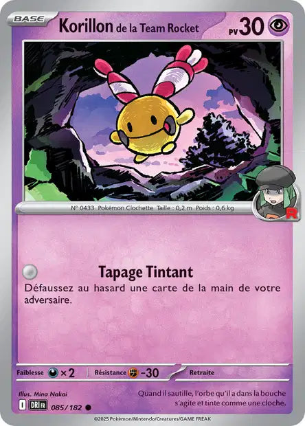 Korillon de la Team Rocket 85/182 – Reverse – Série Rivalités Destinées – Mint