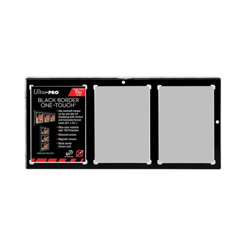 Cornice nera Ultra Pro One-Touch – Espositore per 3 carte TCG